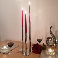 Price's Venetian Wine Red Wrapped Dinner Candles 25cm (Pack of 10) Extra Image 2 Preview